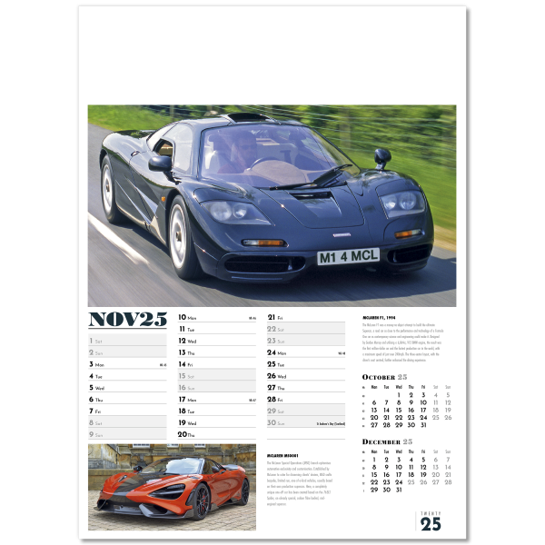 Collector's Cars Wall Calendar