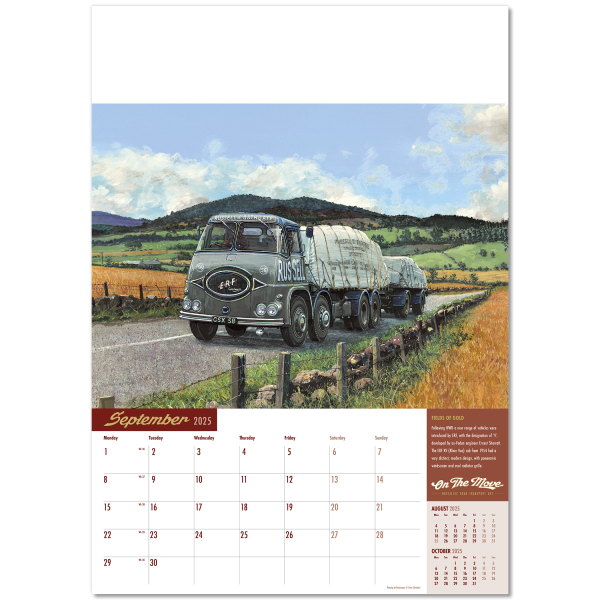 On the Move Wall Calendar