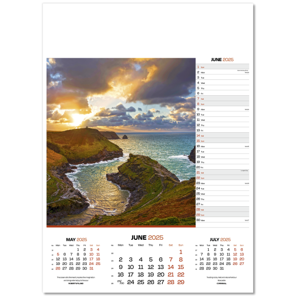 Dawn & Dusk Wall Calendar