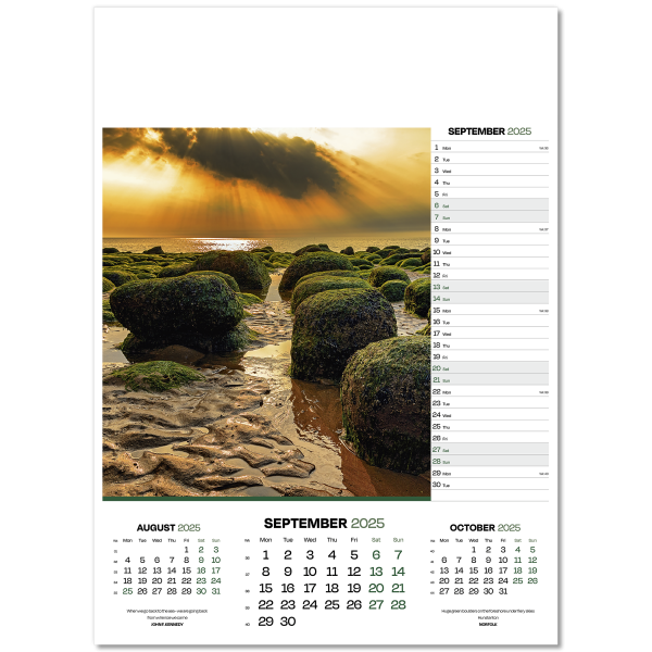 Dawn & Dusk Wall Calendar