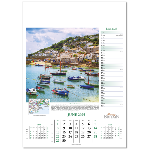 Touring Britain Wall Calendar