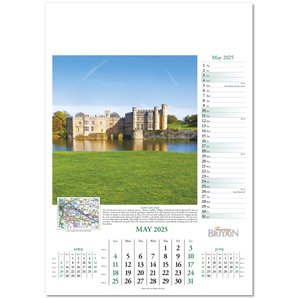 Touring Britain Wall Calendar