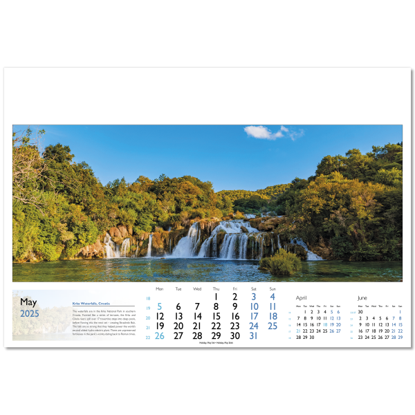 World in View Wall Calendar