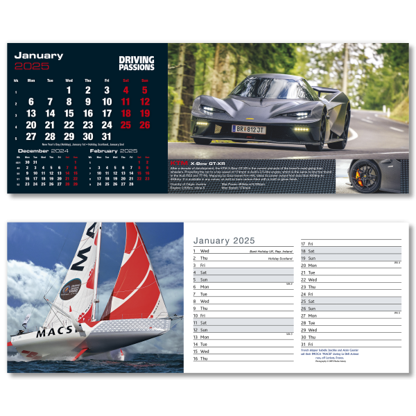 Top Speed Desk Calendar