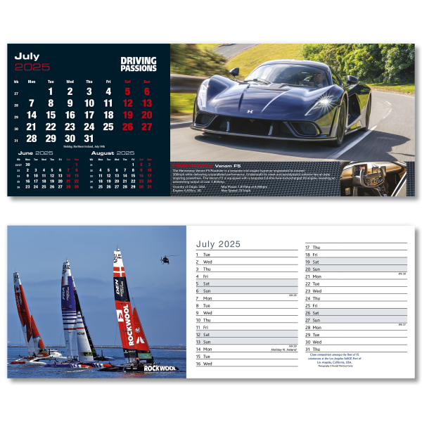 Top Speed Desk Calendar