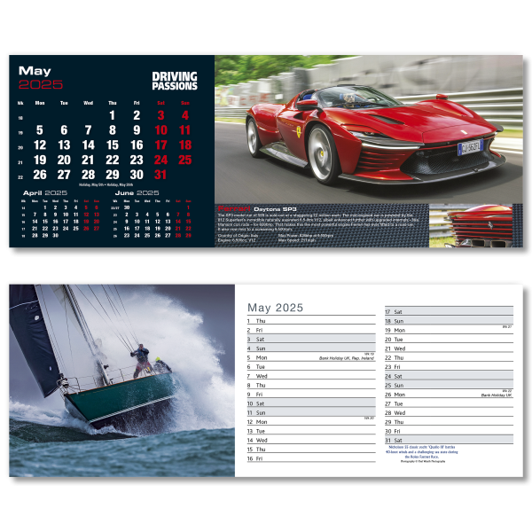 Top Speed Desk Calendar