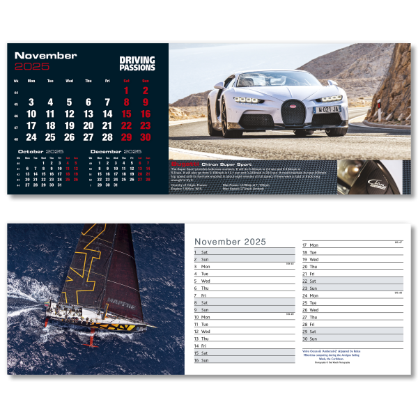 Top Speed Desk Calendar