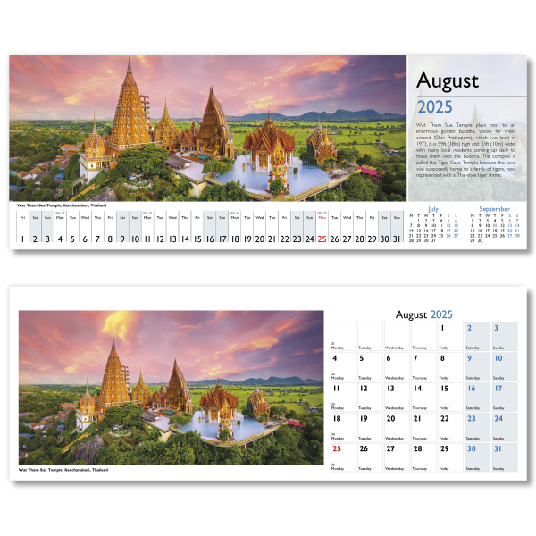 World in View Desk Calendar