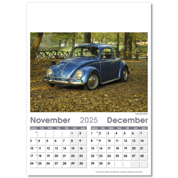 On the Move Wall Calendar - 7 Leaf